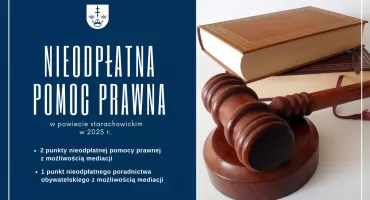 Bezpłatna pomoc prawna w 2025 r. w powiecie starachowickim