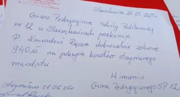 Nauczyciele SP nr 12 solidarni z radnym. 