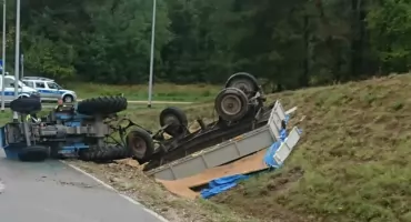 Tragiczny wypadek w naszym regionie. Pasażer ciągnika rolniczego zginął na miejscu
