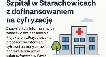 Szpital w Starachowicach z dofinansowaniem na cyfryzację