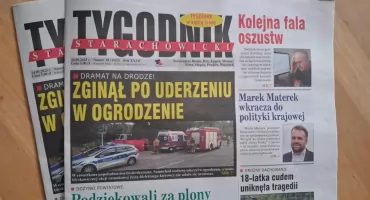 Nowy Tygodnik Starachowicki już w sprzedaży, w środę! Pamiętajcie!