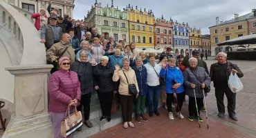 Emeryci z gm. Mirzec na wycieczce w Zamościu