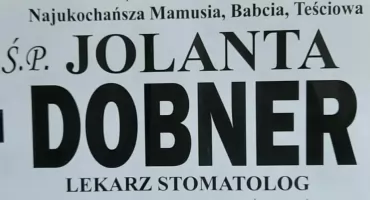 Zmarła Jolanta Dobner