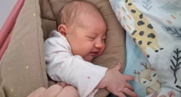 Urocza dzewiczynka przyszła na świat 10 grudnia