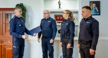 Bohaterska akcja starachowickich policjantów. Gratulacje komendanta
