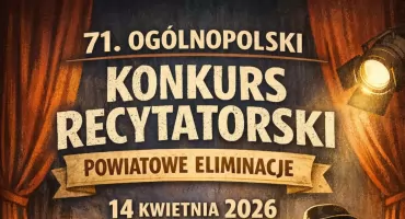 Ogólnopolski Konkurs Recytatorski 2026: Szansa dla amatorów poezji i sztuki teatralnej!