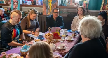 Powiatowa Rada ds. Osób Niepełnosprawnych spotkała się w kawiarni Słoń w Kafce