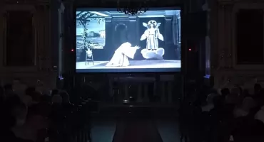 Wieczór kina niemego w kryneckiej parafii