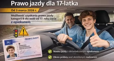 Prawo jazdy dla 17-latka