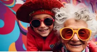 Międzypokoleniowy pokaz mody  w Pałacyku