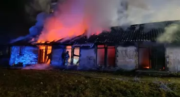 Pożar komórek na Robotniczej w Starachowicach