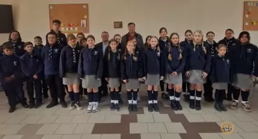 Harcerze z gminy Wąchock dostali nowe koszulki i polary z herbem gminy