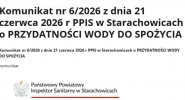 Pilne! Woda w Starachowicach znowu bezpieczna! Sanepid wydał oficjalny komunikat