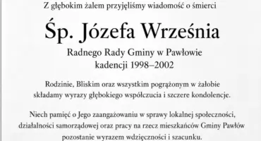 Gmina Pawłów żegna byłego radnego
