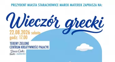 Grecja w sercu Starachowic. W Pałacyku szykuje się niepowtarzalny wieczór