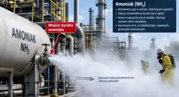 Wyciek amoniaku w zakładach mięsnych w Starachowicach. Służby cały czas na miejscu