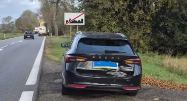 Karambol na DK nr 9. Zderzyło się pięć pojazdów